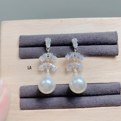 Bông tai bạc thời trang hình bông hoa chất liệu bằng bạc s925 MS080h