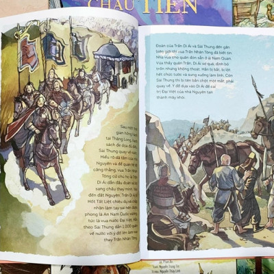 Boxset Lịch sử Việt Nam bằng tranh - bản màu ( Hộp 16 cuốn)
