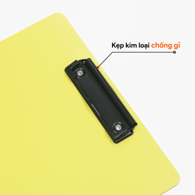 Bìa trình ký nhựa A4 AO+ đơn Bìa kẹp nhựa giấy, tài liệu, kẹp hồ sơ A4 một mặt Designism DB410