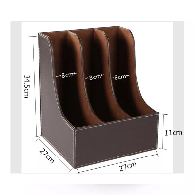 Khay đựng tài liệu 3 ngăn bằng da cao cấp ( K3)