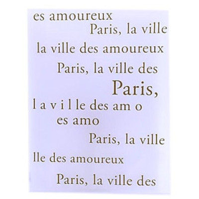 Bìa 20 Lá Double A Kiểu Paris Ch18512-EN - Chữ Nâu