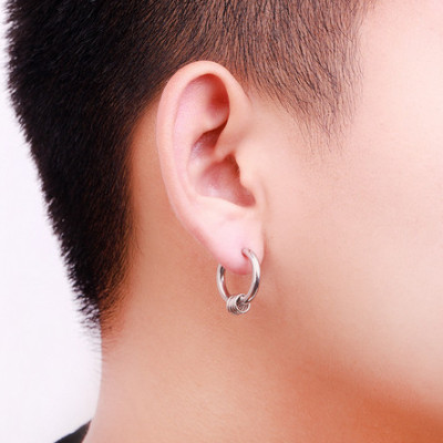 Bộ bông tai kẹp BT326 - Màu bạc