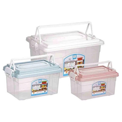 Hộp bảo quản thực phẩm có quai xách Nhựa Việt Nhật - Hộp lạnh 2 quai 3 size - Hàng chính hãng 