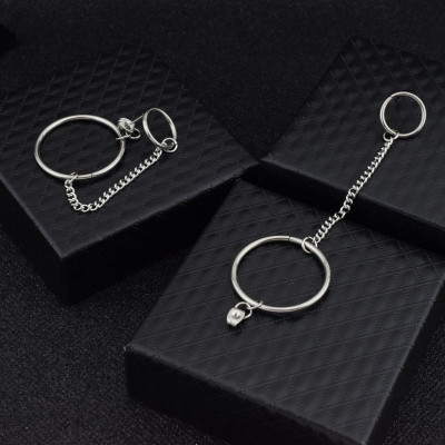 Khuyên tai vòng tròn punk retro đa phong cách unisex