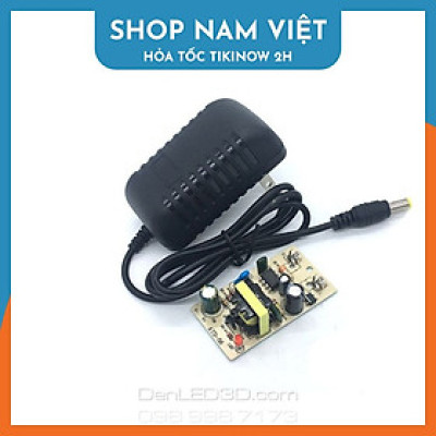 Nguồn Adapter 12V 2A; 3A; 5A; 6A Cho Đèn Led, Camera - Hàng Chính Hãng