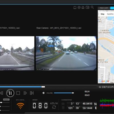 Camera Hành Trình Trước Sau Blaupunkt BP 9.0A Có GPS