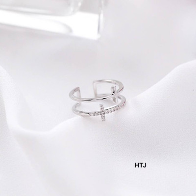 Nhẫn bạc nữ freesize mặt hồ điệp chất liệu bằng bạc s925 MS1055