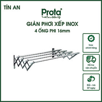 [CHÍNH HÃNG] Giàn phơi thông minh Prota inox ống 16mm co giãn cao cấp loại 100cm- Bảo hành 12 tháng