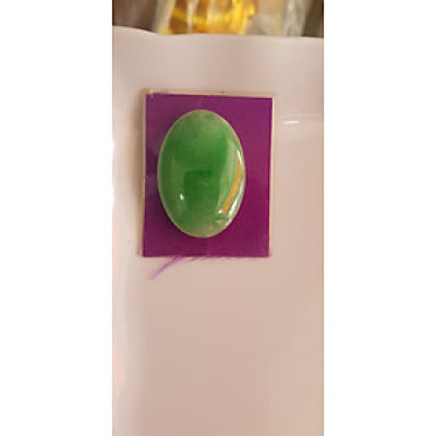 Mặt Lắc Tay Oval Xanh ngọc lớn vừa Dài 34mm x ngang 24mm x dầy 3mm Chất liệu đá ngọc cẩm thạch xanh ngọc bóng tự nhiên đẹp Nữ lên lắc tay vàng đeo đẹp sang lắm món quà tặng Mẹ, tặng vợ người thân yêu ý nghĩa ạ