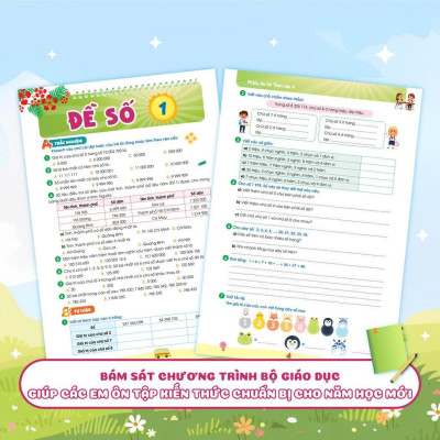 Sách Phiếu Ôn Hè Toán Lớp 4 - Megabook