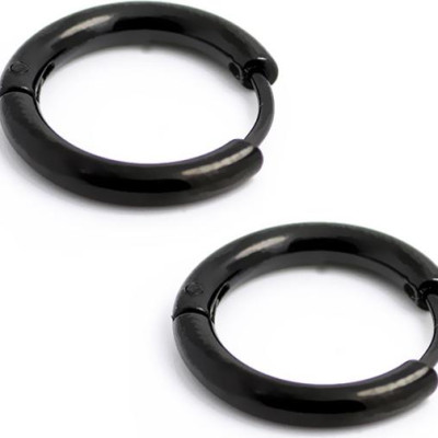 Bộ Bông tai nam inox khuyên tròn 16mm BT233 - 2 chiếc