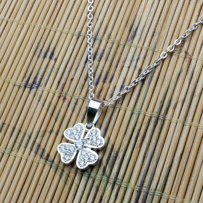 Dây Và Mặt Dây Chuyền Bạc Hiểu Minh DMD147 cỏ 4 lá