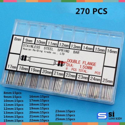 Chốt dây đồng hồ đủ loại 270 cái