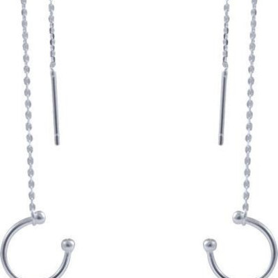 Bông tai dáng dài xu thế trang sức mỏng cách điệu