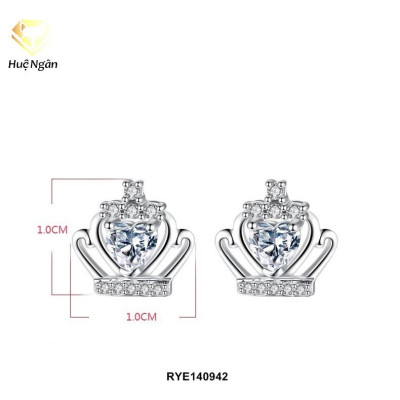 Bông tai bạc Ý 925 Huệ Ngân - Vương miên đẹp RYE140942