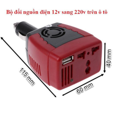 Tẩu Sạc Laptop trên ô tô Ac 220V