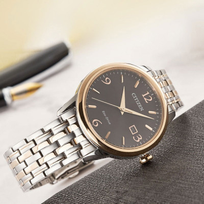 Đồng Hồ Nam Citizen Dây Thép Không Gỉ BM7304-59E - Mặt Đen (Sapphire)