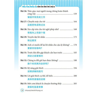 Sách - Tiếng Trung Thương Mại Dành Cho Nhân Viên Công Ty - Minh Thắng