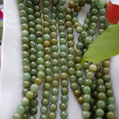 Vòng Chuỗi đeo Cổ hay niệm 108 hạt charm bi kiểu màu vàng Đá cẩm thạch tự nhiên Chuỗi cổ hạt size 7mm xanh ngọc dầu bóng mượt đẹp nữ đeo cổ nhẹ nhàng mát của đá tự nhiên tâm bình yên Món quà tặng Mẹ và người thân ý nghĩa và cho chính bản thân mình ạ