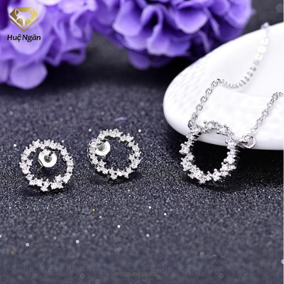 Bông tai bạc Ý Huệ Ngân - Huyền thoại biển xanh RYE140938