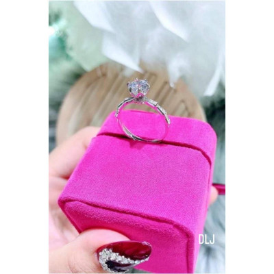 Nhẫn bạc nữ mặt đá tuyệt đẹp MS65