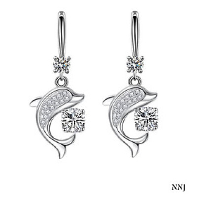 Bông tai bạc thời trang hoa Tuylip chất liệu bằng bạc s925 MS07h