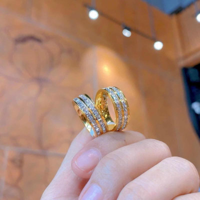 Nhẫn Titan PT Jewelry & Accessories N21 Women Nữ không đen không gỉ - Cao Su chiếc trang sứ