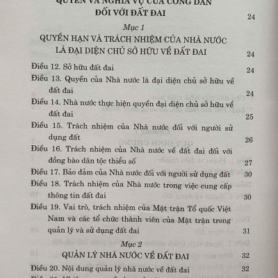 Luật Đất Đai ( Sửa đổi, bổ sung năm 2024)