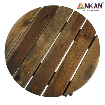 Combo 2 Kệ Để Chậu Cây Có Bánh Xe Tròn Gu Màu Đen Sang Trọng Đường Kính 30cm, Dùng Làm Đôn Chậu Cây Cảnh Tiêu Chuẩn Xuất Khẩu Châu Âu, Thương Hiệu ANKAN