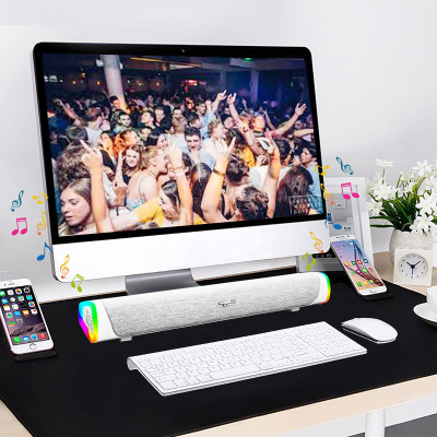 Loa Soundbar SoundMax SB201  LED RGB. Bluetooth 5.0- Hàng chính hãng