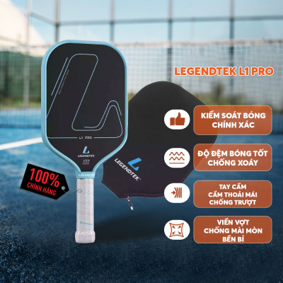 Vợt Pickleball Legendtek L1 Pro Cao Cấp - Hồng - Lõi Poly Siêu Nhẹ, Mặt Carbon Cường Lực, Kiểm Soát Toàn Diện