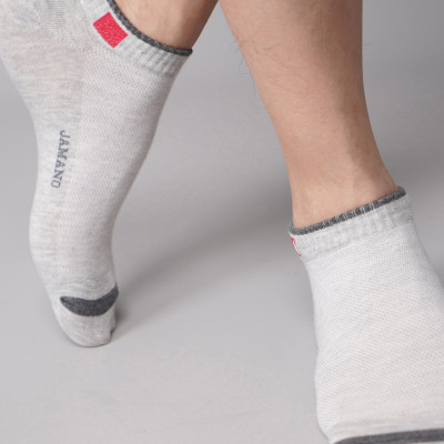 Combo 10 đôi tất vớ nam cổ ngắn Cotton Organic kháng khuẩn khử mùi JAMANO