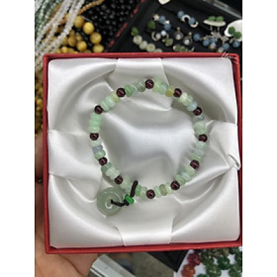 Vòng đeo tay, lắc tay mix phụ kiện phong thủy đá ngọc cẩm thạch