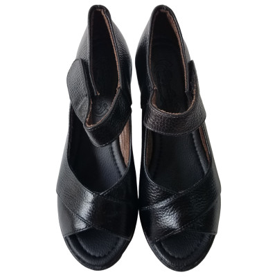 Giày Đế Xuồng Nữ BIGGBEN Da Bò Thật Cao 7 Phân SDX73