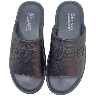 Dép Nam Quai Ngang HÀ NAM Da Bò Thật Cao Cấp DN220