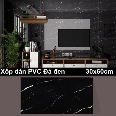 Bộ 20 Tấm Xốp Dán Tường 3D PVC Vân Đá 60x30cm Keo Sẵn Dày 2,5mm Cao Cấp, Sang trọng