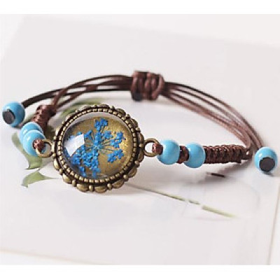 Vòng tay gốm hoa 3D thời trang phong cách Vintage xuất Nhật VGOM17