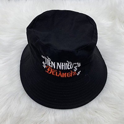 Mũ Nam Nón Nam Nón BUCKER " TIỀN NHIỀU ĐỂ LÀM GÌ " màu chất! Đội đi phượt, đi bão, bao ngầu!