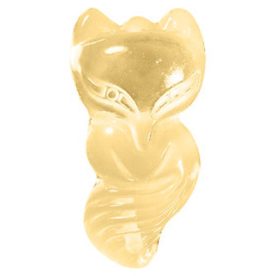 Mặt Dây Chuyền Hồ Ly Pha Lê Vàng