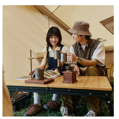 Bàn IGT mặt gỗ tre ray trượt NatureHike NH22JU010