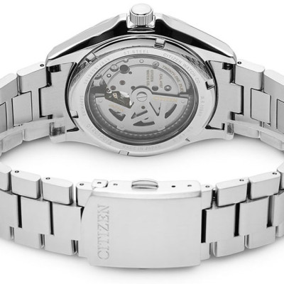 Đồng Hồ Nam Citizen Dây Thép Không Gỉ NP1010-51E - Mặt Đen (Sapphire)