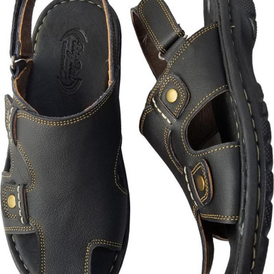 Giày Sandal Bít Mũi Nam BIGGBEN Da Bò Thật SD77