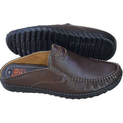 Dép bít mũi nam da bò thật HÀ NAM cao cấp GSB2044