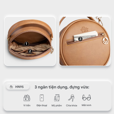 Túi Lata ( Thời trang nữ đi chơi size 17 - Túi đeo chéo da HN95 )