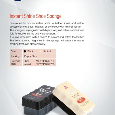 Xi tạo bóng Instant Shine, chuyên để tạo bóng cho đồ da thật, giả da, gỗ, nhựa và các bề mặt khác