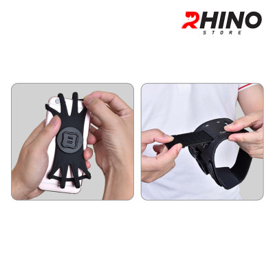 Túi đeo tay chạy bộ, đựng điện thoại rộng 6.9 inch Rhino B104 Đeo cánh tay tập thể dục