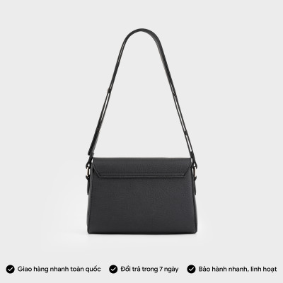 Túi Trita ( Thời trang nữ dáng hộp khóa nam châm basic size 22 - Túi đeo chéo da RHN155 )