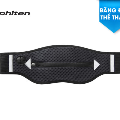 Đai lưng chạy bộ, tập gym, thể thao Phiten sport belt metax part (bản có túi đựng) AP215062