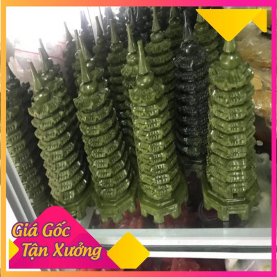 Tháp Văn Xương 9 tầng 20cm Đá Lam Ngọc Siêu Thị Phong Thủy 9999