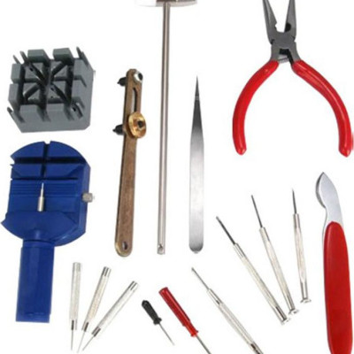 (Có túi đựng) Bộ Dụng Cụ Sửa Chữa Đồng Hồ Cá Nhân Chuyên Nghiệp 16 món